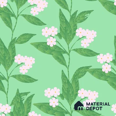 PDK037-9 | Modern Series Florals Look 40 inches Sandblast Paper (Customized Size Wallpaper)