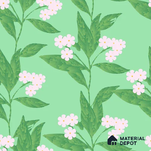 PDK037-9 | Modern Series Florals Look 50 inches Premium Paper (Customized Size Wallpaper)