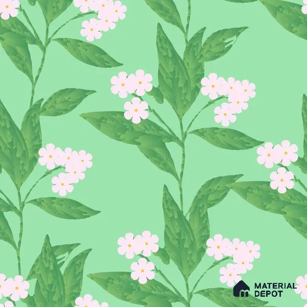 PDK037-9 | Modern Series Florals Look 40 inches Sandblast Paper (Customized Size Wallpaper)