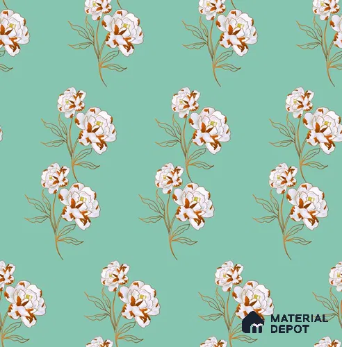 PDK038-10 | Modern Series Florals Look 40 inches Sandblast Paper (Customized Size Wallpaper)