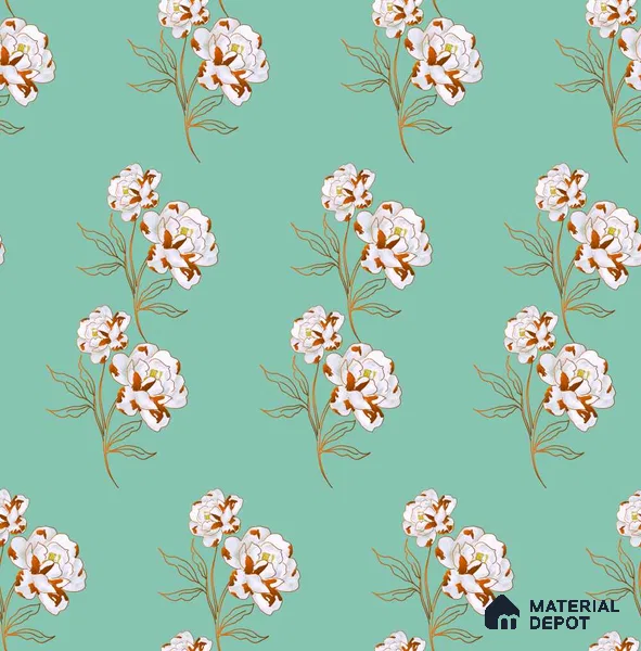 PDK038-10 | Modern Series Florals Look 40 inches Sandblast Paper (Customized Size Wallpaper)