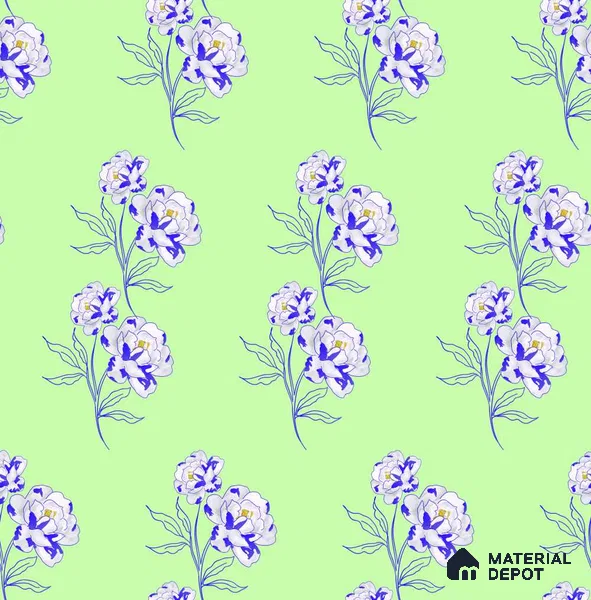 PDK038-5 | Modern Series Florals Look 40 inches Sandblast Paper (Customized Size Wallpaper)