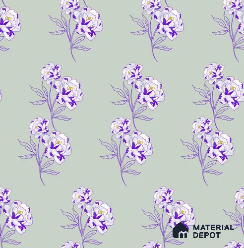 PDK038-6 | Modern Series Florals Look 40 inches Sandblast Paper (Customized Size Wallpaper)