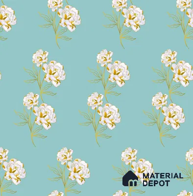 PDK038-9 | Modern Series Florals Look 52 inches Economy Paper (Customized Size Wallpaper)