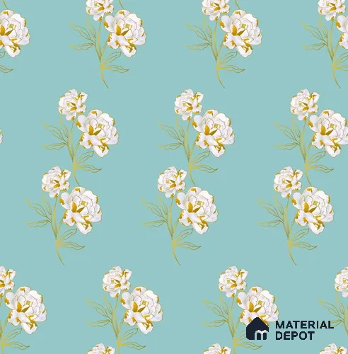 PDK038-9 | Modern Series Florals Look 40 inches Sandblast Paper (Customized Size Wallpaper)