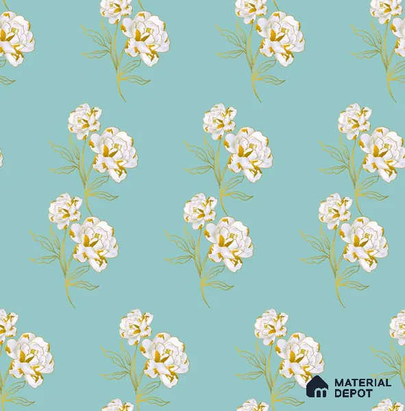 PDK038-9 | Modern Series Florals Look 52 inches Economy Paper (Customized Size Wallpaper)