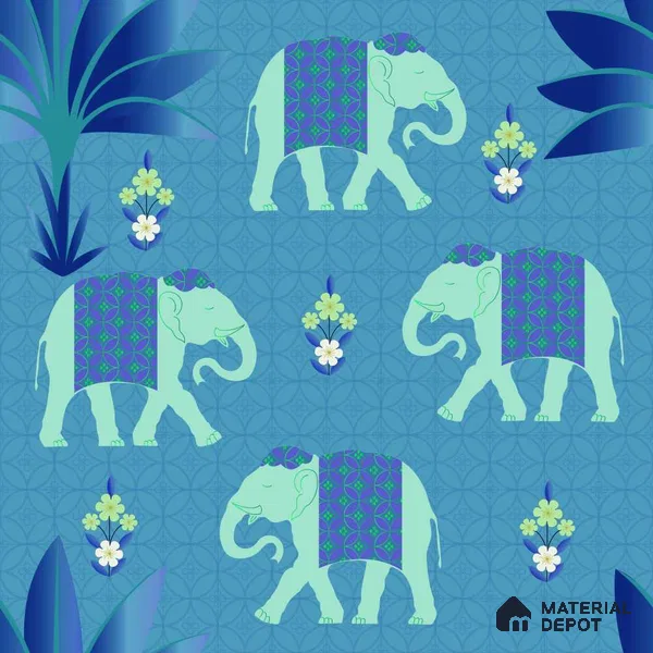 PDK041-4 | Traditional Series Animal Print Look 40 inches Canvas Paper (Customized Size Wallpaper)