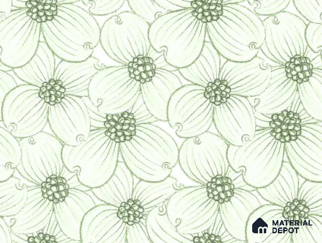 PHM007-2 | Modern Series Florals Look 40 inches Sandblast Paper (Customized Size Wallpaper)