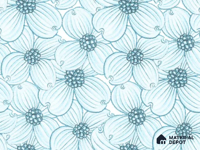 PHM007-3 | Modern Series Florals Look 52 inches Economy Paper (Customized Size Wallpaper)