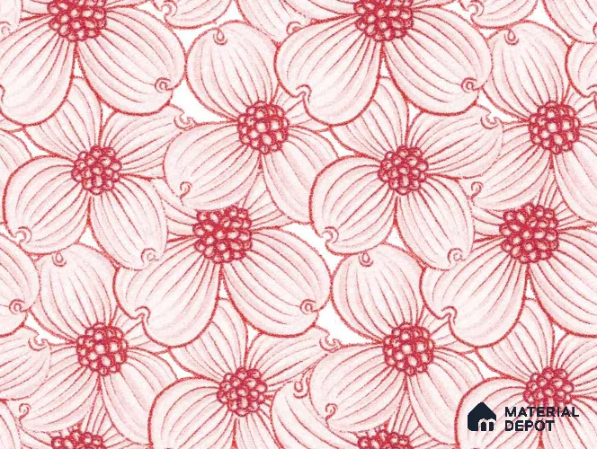PHM007-4 | Modern Series Florals Look 52 inches Economy Paper (Customized Size Wallpaper)