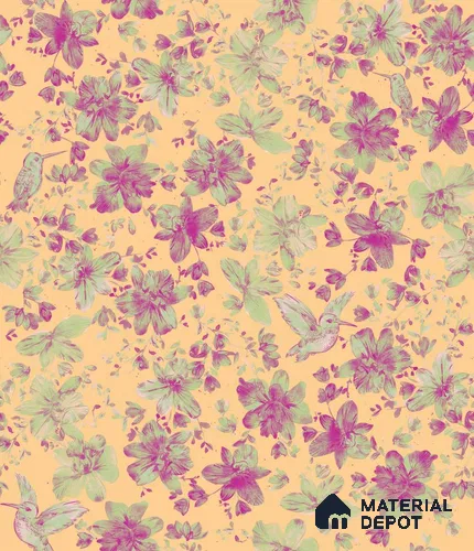 PHM012-2 | Modern Series Florals Look 50 inches Premium Paper (Customized Size Wallpaper)