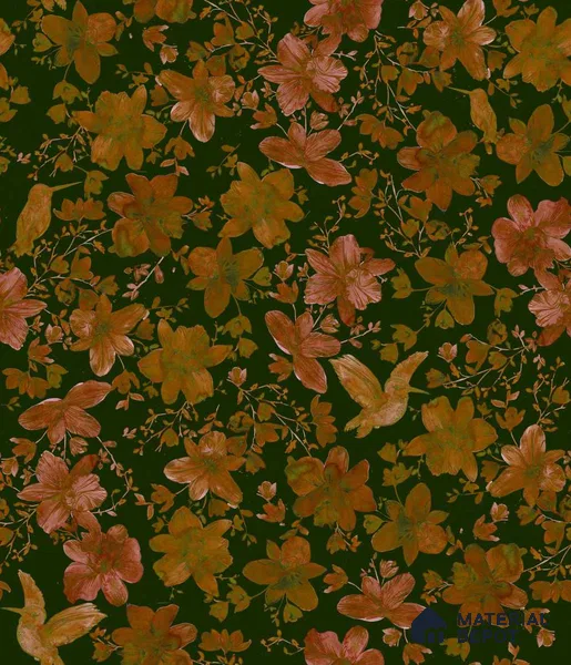 PHM012-5 | Modern Series Florals Look 40 inches Canvas Paper (Customized Size Wallpaper)