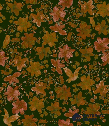 PHM012-5 | Modern Series Florals Look 52 inches Economy Paper (Customized Size Wallpaper)