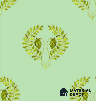 PHM024-1 | Traditional Series Damask Look 40 inches Canvas Paper (Customized Size Wallpaper)