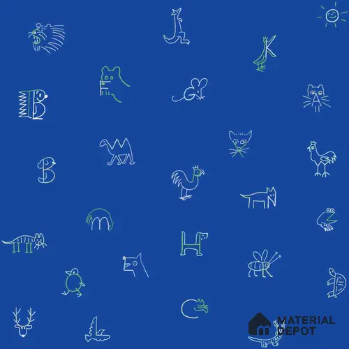 PHM035 - 1 | Kid Series Patterned Look 50 inches Premium Paper (Customized Size Wallpaper)