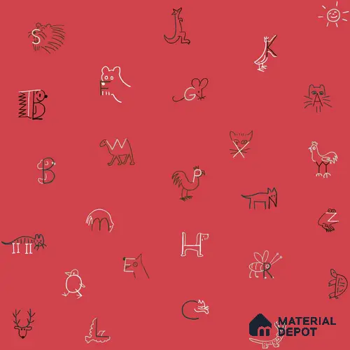 PHM035 - 5 | Kid Series Patterned Look 40 inches Sandblast Paper (Customized Size Wallpaper)