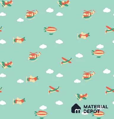 PHM036 - 3 | Kid Series Patterned Look 52 inches Economy Paper (Customized Size Wallpaper)