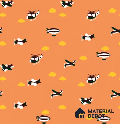 PHM036 - 6 | Kid Series Patterned Look 40 inches Sandblast Paper (Customized Size Wallpaper)