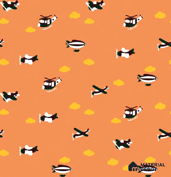 PHM036 - 6 | Kid Series Patterned Look 40 inches Sandblast Paper (Customized Size Wallpaper)