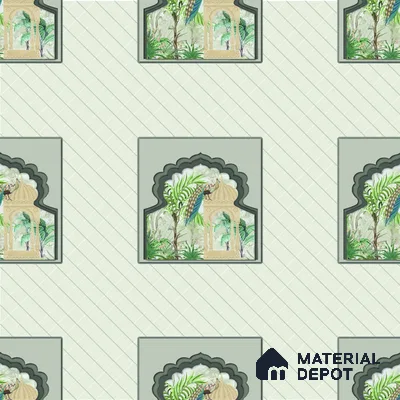 PIC-04 | Pichwai Series Animal Print Look 40 inches Sandblast Paper (Customized Size Wallpaper)