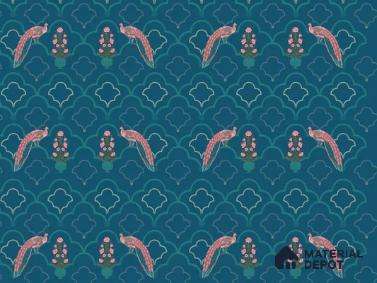 PIC-12-01 | Pichwai Series Animal Print Look 40 inches Sandblast Paper (Customized Size Wallpaper)