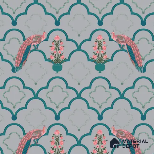 PIC-26 | Pichwai Series Animal Print Look 52 inches Economy Paper (Customized Size Wallpaper)