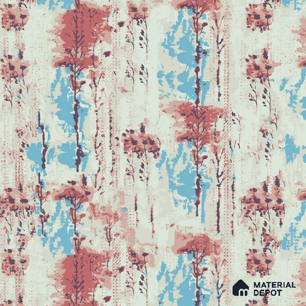 PIND002 | Modern Series Florals Look 40 inches Sandblast Paper (Customized Size Wallpaper)