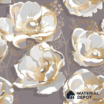 PIND004 | Modern Series Florals Look 40 inches Canvas Paper (Customized Size Wallpaper)