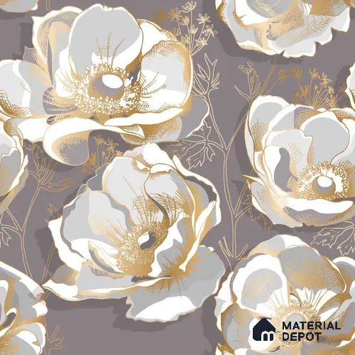PIND004 | Modern Series Florals Look 50 inches Premium Paper (Customized Size Wallpaper)