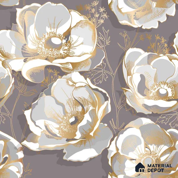PIND004 | Modern Series Florals Look 40 inches Canvas Paper (Customized Size Wallpaper)