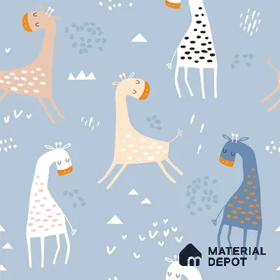PIND010 | Kid Series Animal Print Look 50 inches Premium Paper (Customized Size Wallpaper)
