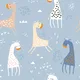 A close-up of a PIND010 | Kid Series Animal Print Look 50 inches Premium Paper (Customized Size Wallpaper) available at Material Depot in Bangalore