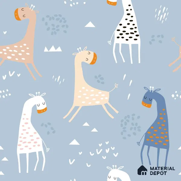 PIND010 | Kid Series Animal Print Look 50 inches Premium Paper (Customized Size Wallpaper)