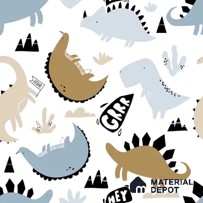 PIND015 | Kid Series Animal Print Look 40 inches Sandblast Paper (Customized Size Wallpaper)