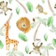 A close-up of a PIND018 | Kid Series Animal Print Look 40 inches Sandblast Paper (Customized Size Wallpaper) available at Material Depot in Bangalore