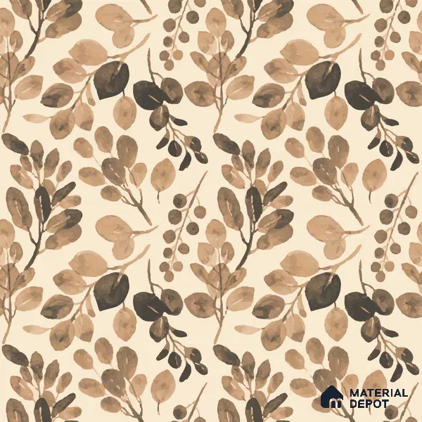 PKB005-3 | Modern Series Florals Look 40 inches Sandblast Paper (Customized Size Wallpaper)