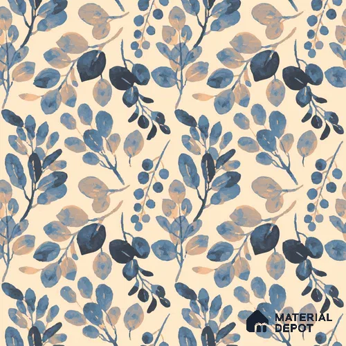 PKB005-4 | Modern Series Florals Look 50 inches Premium Paper (Customized Size Wallpaper)