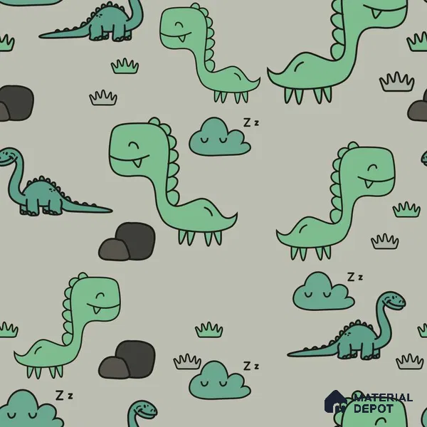 PKB007 - 5 | Kid Series Animal Print Look 40 inches Sandblast Paper (Customized Size Wallpaper)