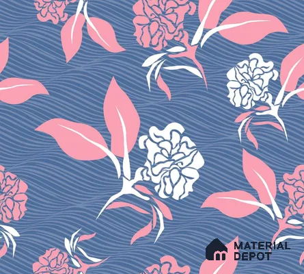 PKB008-10 | Modern Series Florals Look 40 inches Canvas Paper (Customized Size Wallpaper)
