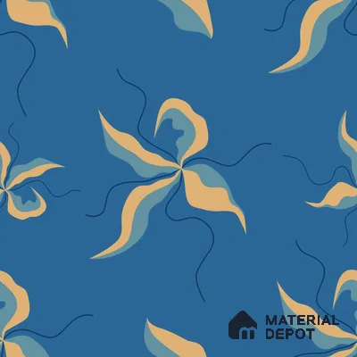 PKB013-8 | Modern Series Florals Look 52 inches Economy Paper (Customized Size Wallpaper)