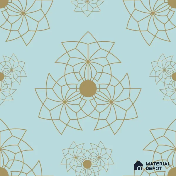 PKR006-4 | Traditional Series Patterned Look 52 inches Economy Paper (Customized Size Wallpaper)