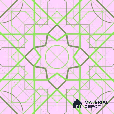 PKR015-4 | Traditional Series Geometric Look 40 inches Sandblast Paper (Customized Size Wallpaper)