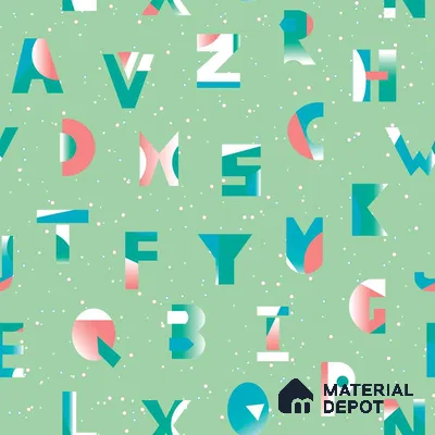 PLK003 - 4 | Kid Series Patterned Look 52 inches Economy Paper (Customized Size Wallpaper)