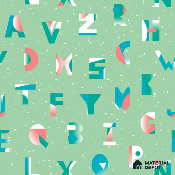 PLK003 - 4 | Kid Series Patterned Look 52 inches Economy Paper (Customized Size Wallpaper)