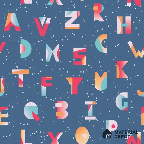 PLK003 - 5 | Kid Series Patterned Look 40 inches Sandblast Paper (Customized Size Wallpaper)