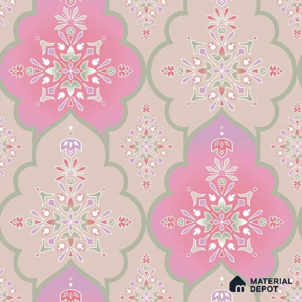 PLK006-2 | Traditional Series Patterned Look 40 inches Sandblast Paper (Customized Size Wallpaper)