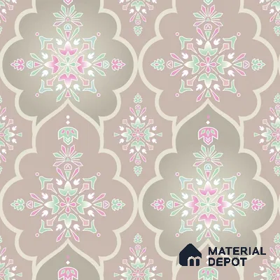 PLK006-3 | Traditional Series Patterned Look 40 inches Canvas Paper (Customized Size Wallpaper)