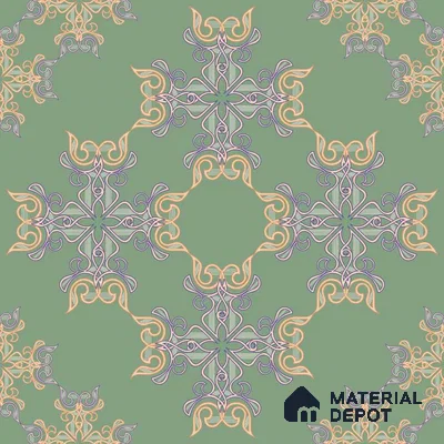 PLK008-2 | Traditional Series Patterned Look 40 inches Sandblast Paper (Customized Size Wallpaper)