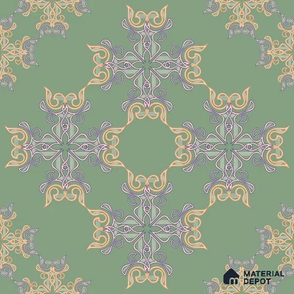 PLK008-2 | Traditional Series Patterned Look 40 inches Sandblast Paper (Customized Size Wallpaper)