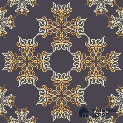 PLK008-4 | Traditional Series Patterned Look 52 inches Economy Paper (Customized Size Wallpaper)